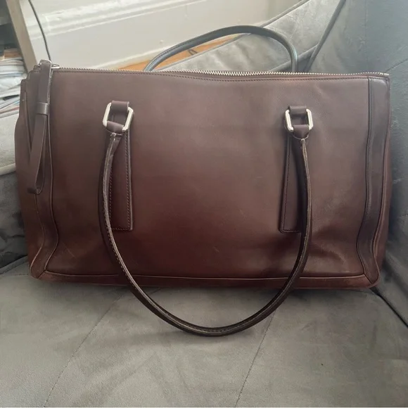 Coach Gramercy Tote 9420 – Mahogany Leather Work Tote (2001) - Picture 3 of 5